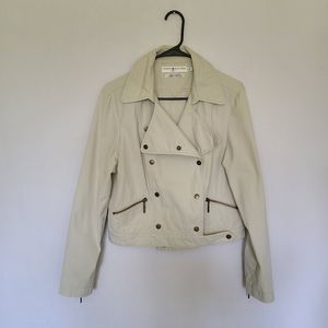 Vintage Women's Hilfiger Jeans Cropped Cotton Jacket Size L
